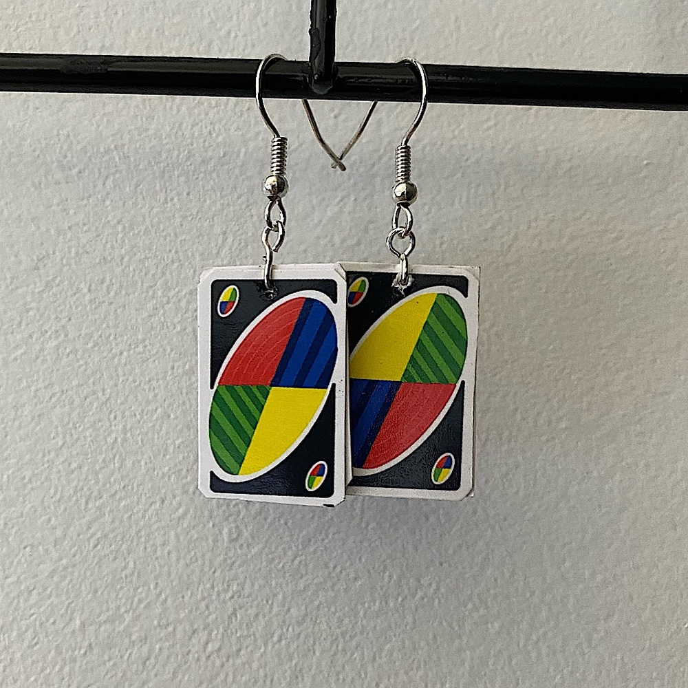 UNO CARD EARRINGS